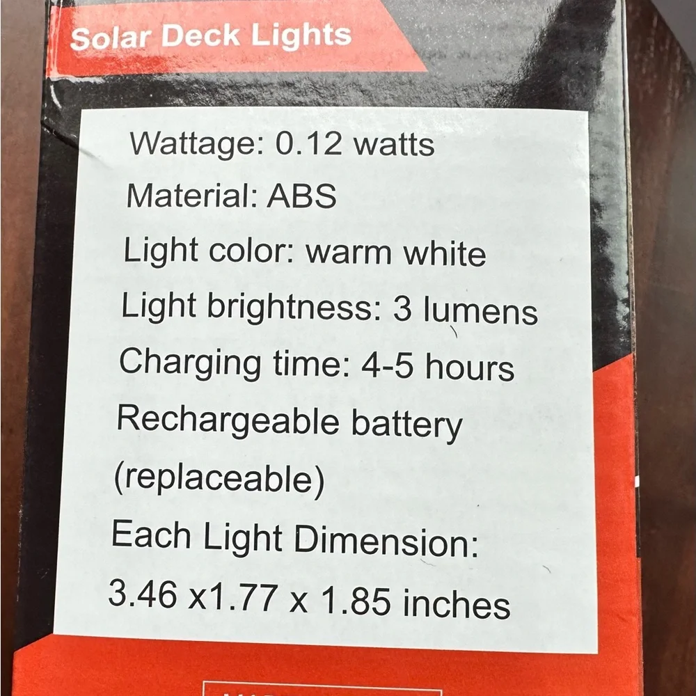 Solar Step Lights Pack — Brown Outdoor LED Stair Lanterns